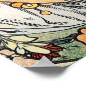 Poster Poster/Impression : Mucha - Langue des Fleurs II (Coin)