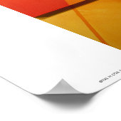 Poster Poster/Impression : "Overlay I-Orange" (Coin)