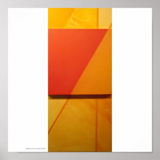 Poster Poster/Impression : "Overlay I-Orange" (Devant)