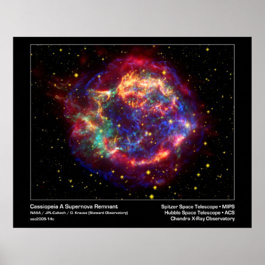 Poster Poster/Impression : Supernova - Cassiopeia Image s (Devant)