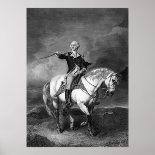Poster Poster/imprimé George Washington Salute (Devant)