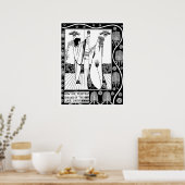 Poster Poster/Imprimer : Beardsley - The Love Drink (Cuisine)