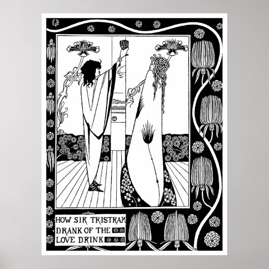 Poster Poster/Imprimer : Beardsley - The Love Drink (Devant)