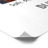 Poster Poster/Imprimer 'Burgundy Geraniums' (Coin)