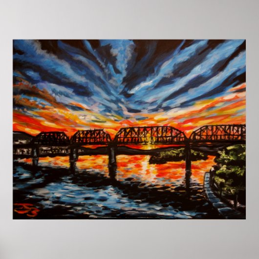 Poster Poster/Imprimer "Chattanooga Sunrise" (Devant)