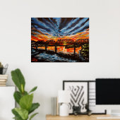 Poster Poster/Imprimer "Chattanooga Sunrise" (Bureau à domicile)