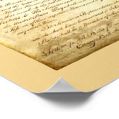 Poster Poster/Imprimer de la Constitution des États-Unis (Coin)