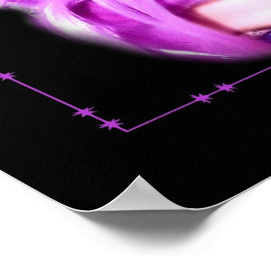 Poster Poster/Imprimer de la dame de papillon de cheveux  (Coin)