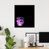 Poster Poster/Imprimer de la dame de papillon de cheveux  (Bureau à domicile)