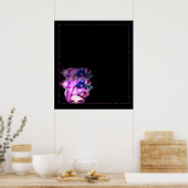 Poster Poster/Imprimer de la dame de papillon de cheveux  (Cuisine)