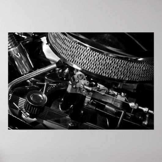 Poster Poster/imprimer du moteur de voiture (Devant)