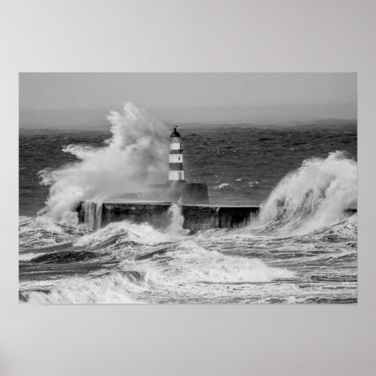 Poster Poster/Imprimer du phare de Seaham (Devant)