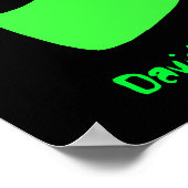 Poster Poster/Imprimer en tête d'Alien vert (Coin)