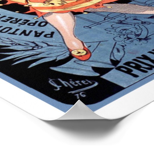 Poster Poster/Imprimer : Folies Bergere - Cheret (Coin)