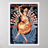 Poster Poster/Imprimer : Folies Bergere - Cheret (Devant)