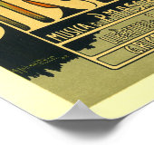 Poster Poster/Imprimer : Iris - Art Nouveau (Coin)