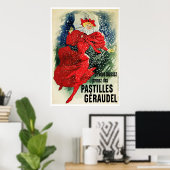 Poster Poster/Imprimer : Jules Cheret - Pastilles Geraude (Bureau à domicile)