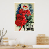 Poster Poster/Imprimer : Jules Cheret - Pastilles Geraude (Cuisine)