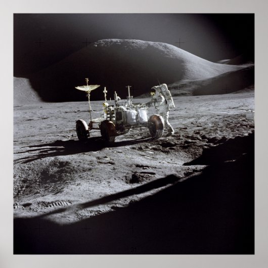 Poster Poster/Imprimer : L'astronaute Irwin sur la Lune (Devant)