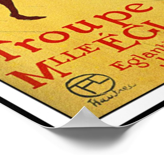 Poster Poster/Imprimer : Lautrec - Troupe de Mlle Eglanti (Coin)