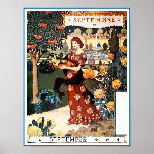 Poster Poster/Imprimer : Mois de septembre à septembre (Devant)
