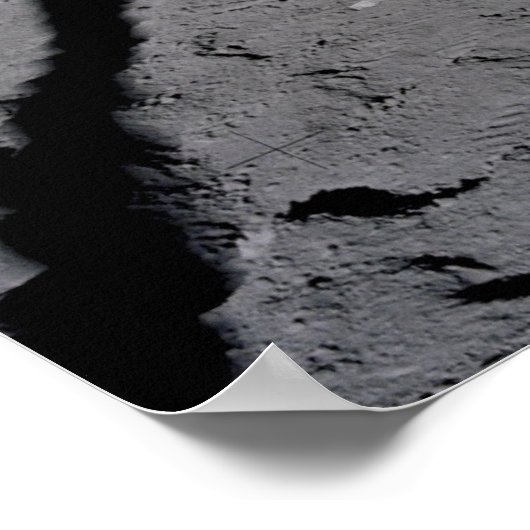 Poster Poster/Imprimer : Moonwalk & American Flag (Coin)