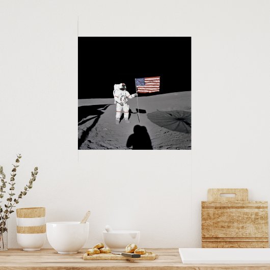 Poster Poster/Imprimer : Moonwalk & American Flag (Cuisine)