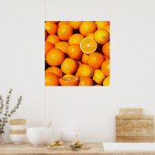 Poster Poster/Imprimer Oranges fraîches (Cuisine)