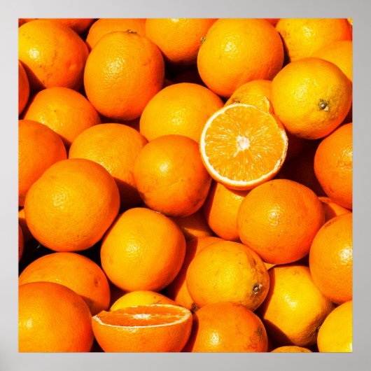 Poster Poster/Imprimer Oranges fraîches (Devant)