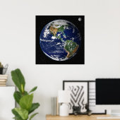 Poster Poster/Imprimer : Terre de l'espace - NASA (Bureau à domicile)