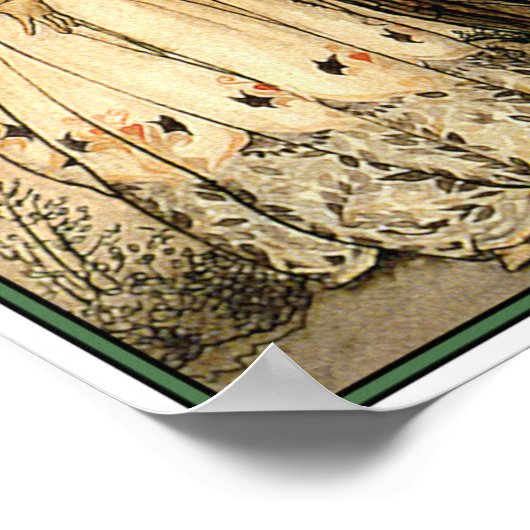 Poster Poster/Imprimer : Vieille Femme dans le bois par R (Coin)