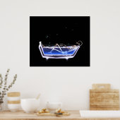 Poster Poster/Imprimer X-Ray Skeleton Bath Original (Cuisine)