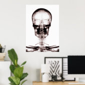 POSTER POSTER/IMPRIMER X RAY VISION SKELETON SKULL ORIG/N (Bureau à domicile)