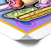 Poster Poster, Imprimés - Pop Art Hot Dog avec Chips & un (Coin)