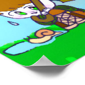 Poster poster, joli personnage original lapin (Coin)