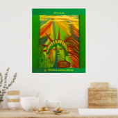 Poster Póster - La Estatua de la Libertad - ¡Hola ! (Cuisine)