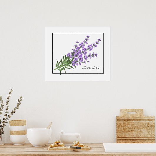 Poster Poster-Lavender (Cuisine)