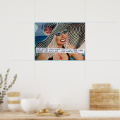 POSTER POSTER-LIVE AU SOLEIL, NAGER DANS LA MER, (Cuisine)