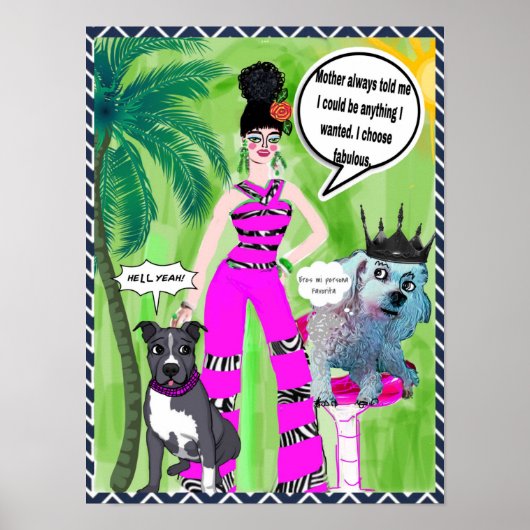 Poster POSTER-Mère a toujours dit que je pourrais être n' (Devant)