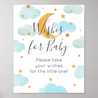 Poster Póster Moon & Stars Wives for Baby sign