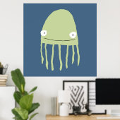 Poster Poster- Navy Jellyfish ! (Bureau à domicile)