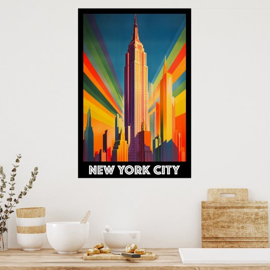 Poster Poster, New York City, Empire State Building (Cuisine)
