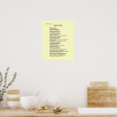 Poster Poster-Nicene Creed~ Personnalisable! (Cuisine)