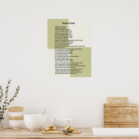 Poster Poster-Nicene Creed~ Personnalisable! (Cuisine)