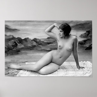 Poster Poster, Nude Young Lady des années 1920