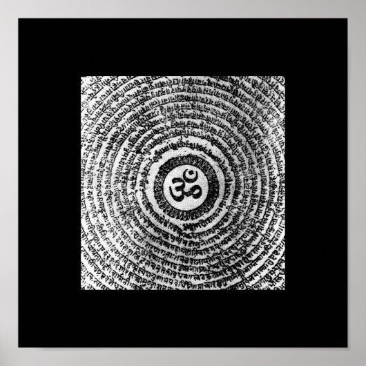 Poster poster, om mani padme hum, inde, namaste (Devant)