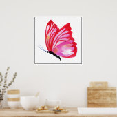 Poster Poster-Papillon rouge (Cuisine)