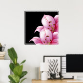 Poster Poster-Pink Lillie (Bureau à domicile)
