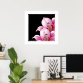 Poster Poster-Pink Lillie (Bureau à domicile)