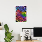 Poster Poster: Rainbow Vertigo: Psychedelic Abstract (Bureau à domicile)